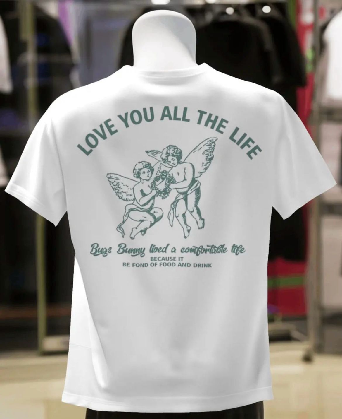 Camiseta Love You All The Life Blanca
