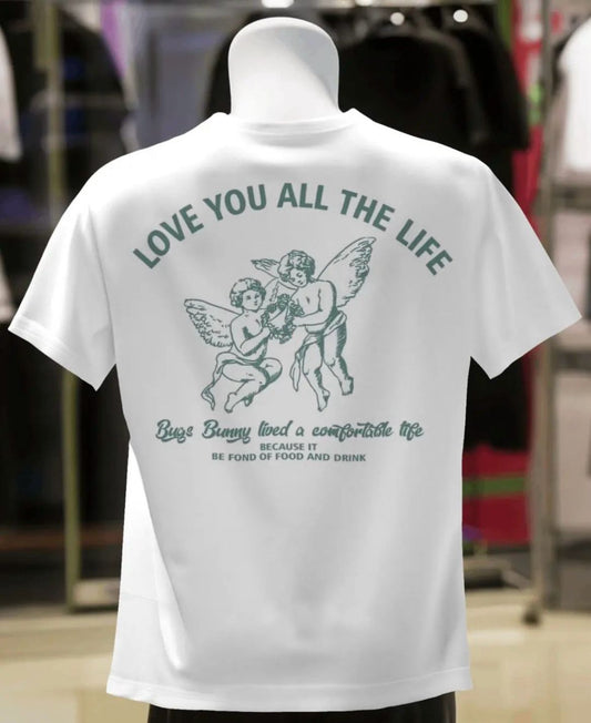 Camiseta Love You All The Life Blanca